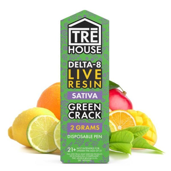 Live Resin Delta 8 Vape Pen – Green Crack 2g Disposable