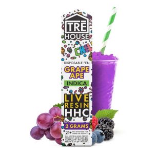 Live Resin HHC Vape Pen – Grape Ape 2g Disposable